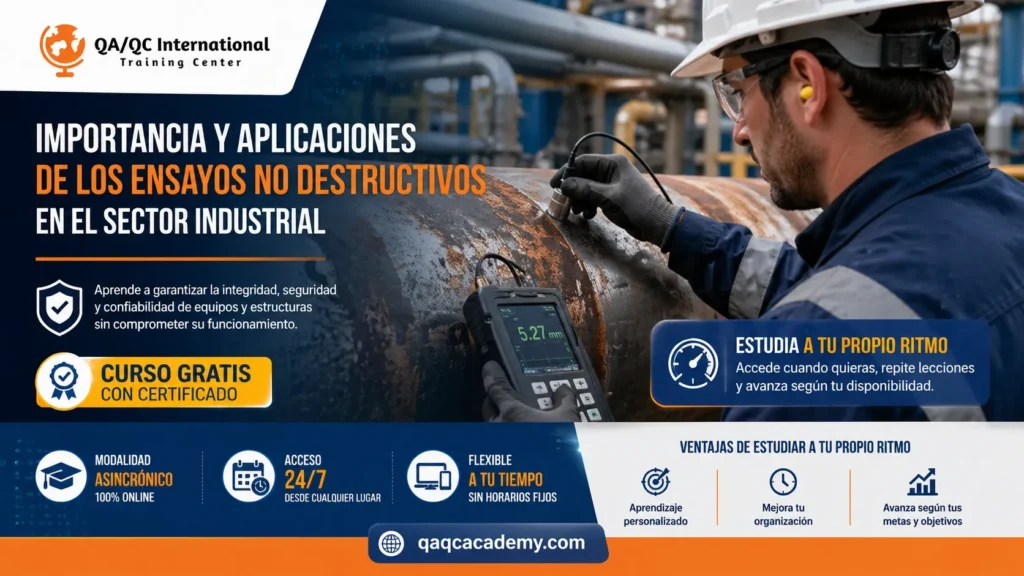 Curso "Importancia y Aplicaciones de los Ensayos No Destructivos en el Sector Industrial"